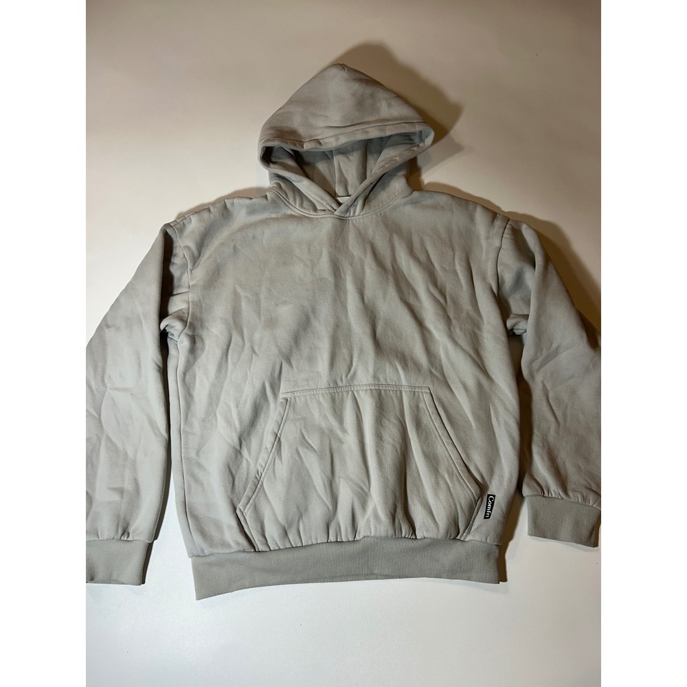 Comfrt Hoodie Men's Large Gray Fleece Pullover Oversized Heavyweight